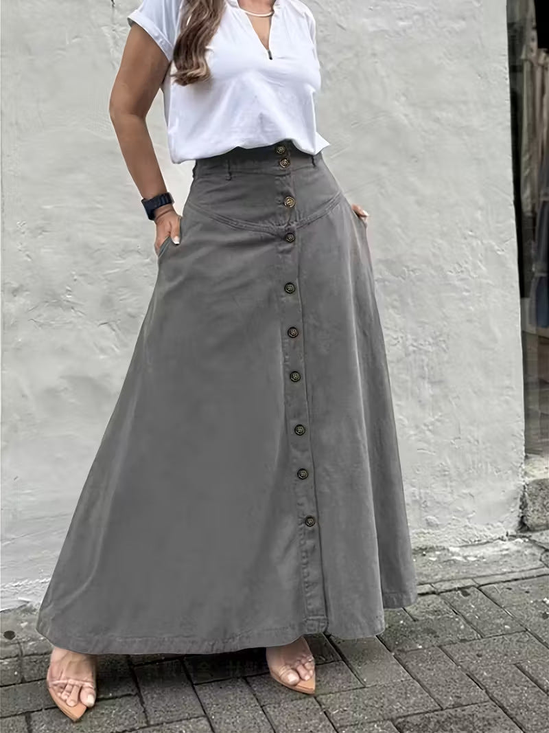 🔥Women's Casual And Fashionable A-line Cotton Skirt