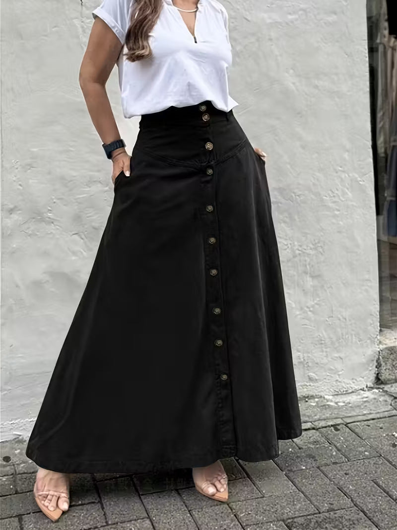 🔥Women's Casual And Fashionable A-line Cotton Skirt