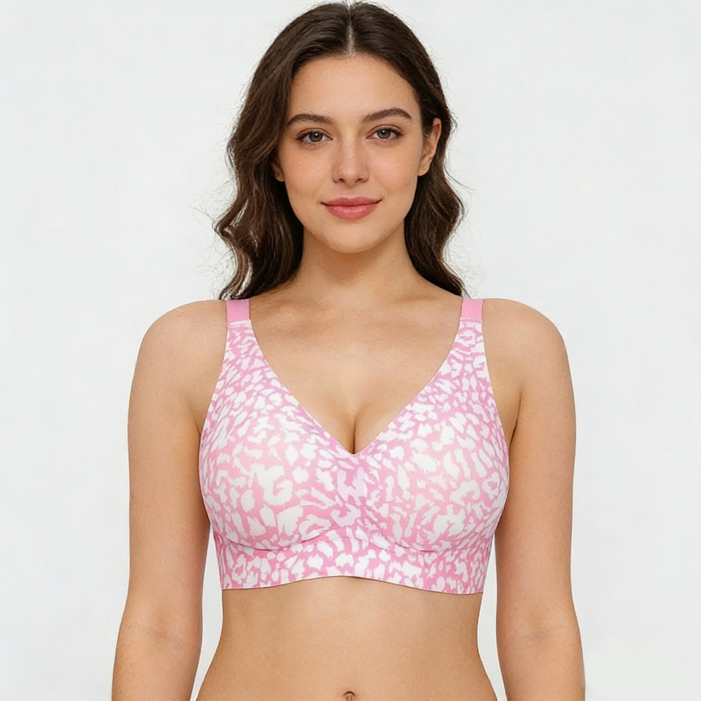 ⏳🔥LAST DAY SALE 49% OFF 🔥Super Firming Leopard Print Jelly  Bra | Women Wirefree Bras 👍No More Sagging Breasts