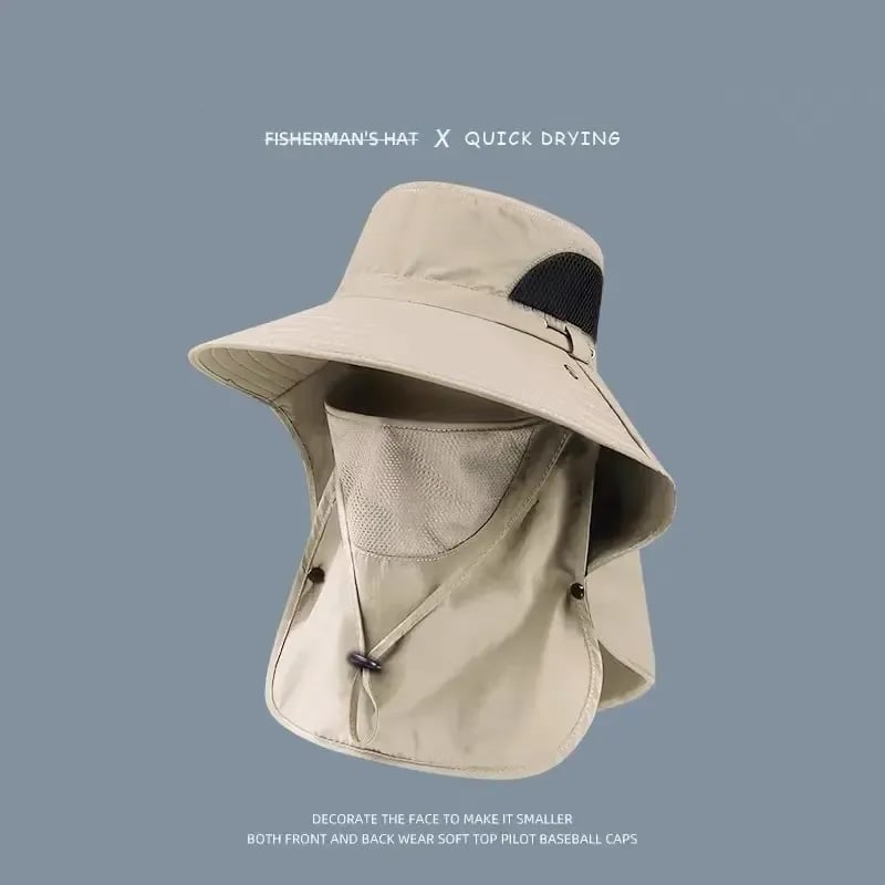 ⏳🔥Buy 1 Get 1 Free - Spring/Summer Fisherman's Hat Detachable Outdoor Fishing Face Covering Neck Protection