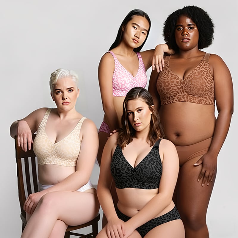⏳🔥LAST DAY SALE 49% OFF 🔥Super Firming Leopard Print Jelly  Bra | Women Wirefree Bras 👍No More Sagging Breasts