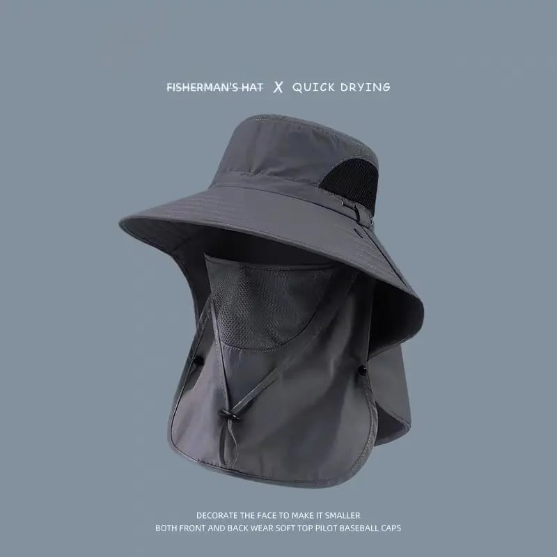 ⏳🔥Buy 1 Get 1 Free - Spring/Summer Fisherman's Hat Detachable Outdoor Fishing Face Covering Neck Protection