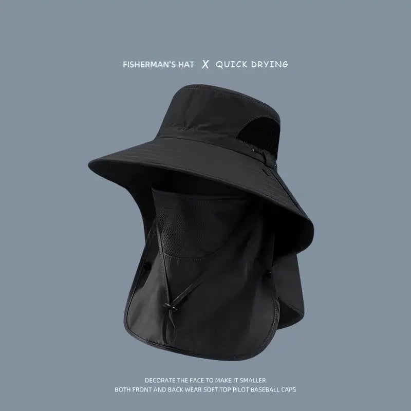 ⏳🔥Buy 1 Get 1 Free - Spring/Summer Fisherman's Hat Detachable Outdoor Fishing Face Covering Neck Protection