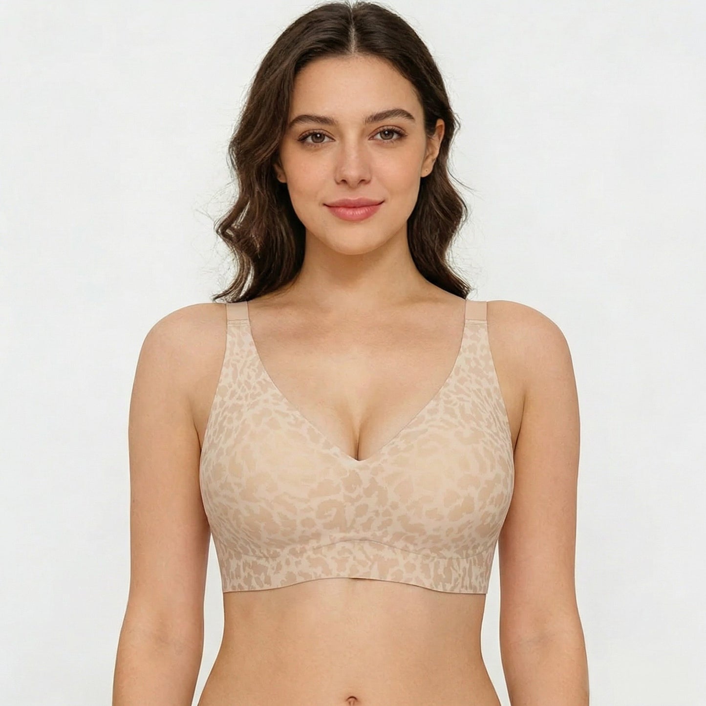 ⏳🔥LAST DAY SALE 49% OFF 🔥Super Firming Leopard Print Jelly  Bra | Women Wirefree Bras 👍No More Sagging Breasts