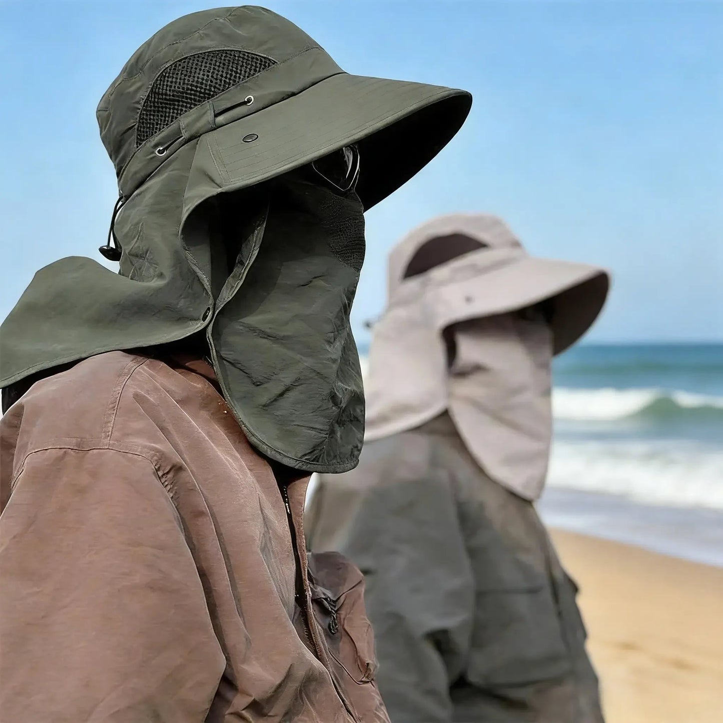 ⏳🔥Buy 1 Get 1 Free - Spring/Summer Fisherman's Hat Detachable Outdoor Fishing Face Covering Neck Protection