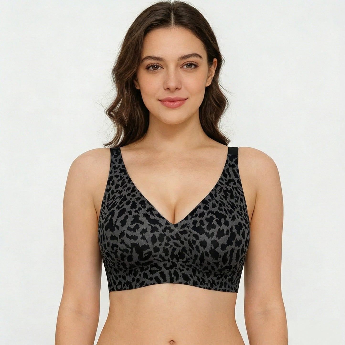 ⏳🔥LAST DAY SALE 49% OFF 🔥Super Firming Leopard Print Jelly  Bra | Women Wirefree Bras 👍No More Sagging Breasts