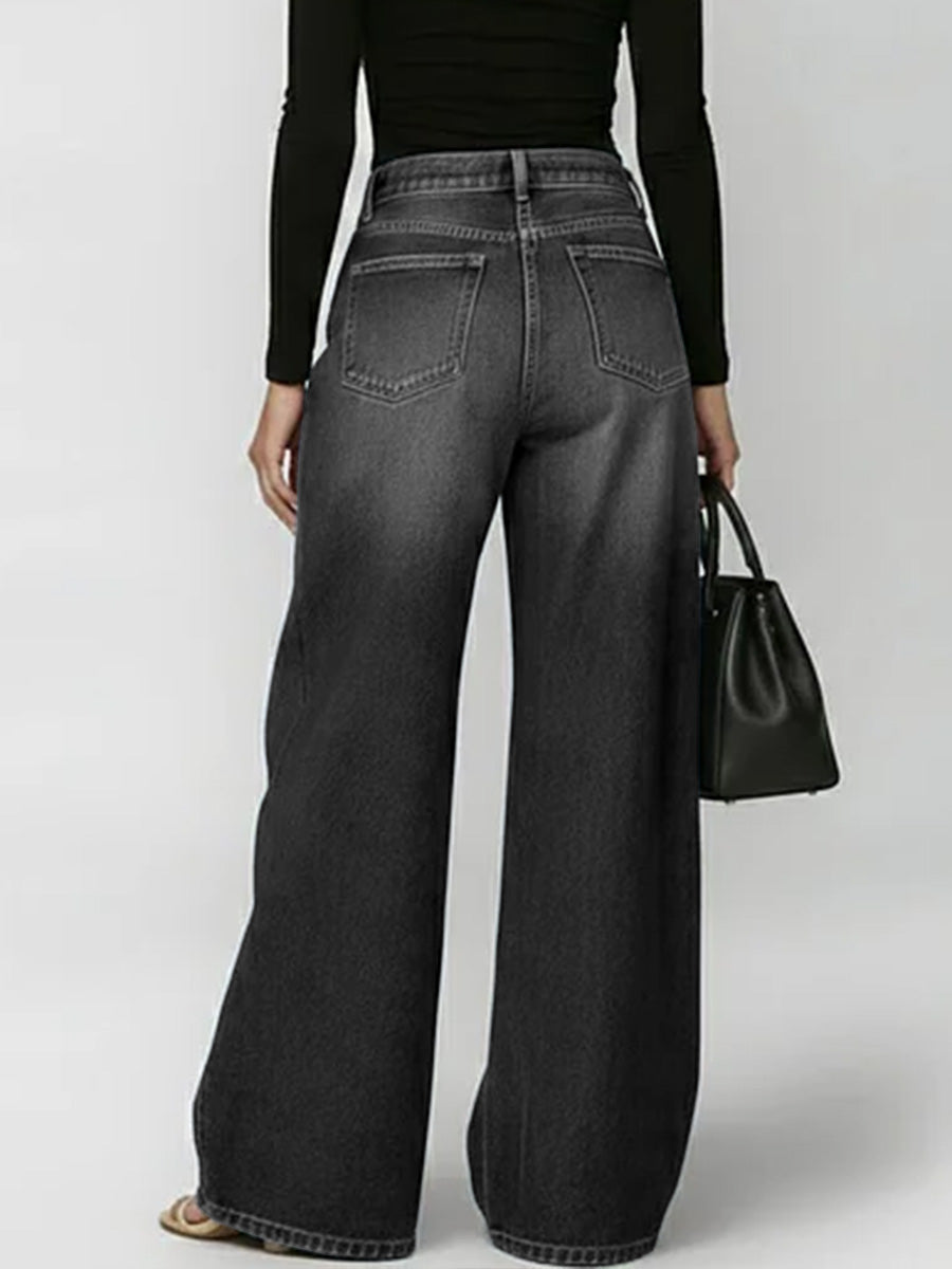 📦📦LAST DAY SAVE 49% ⏰Women's New High-waisted Casual Loose Wide-leg Jeans
